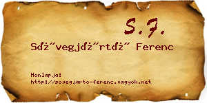 Sövegjártó Ferenc névjegykártya